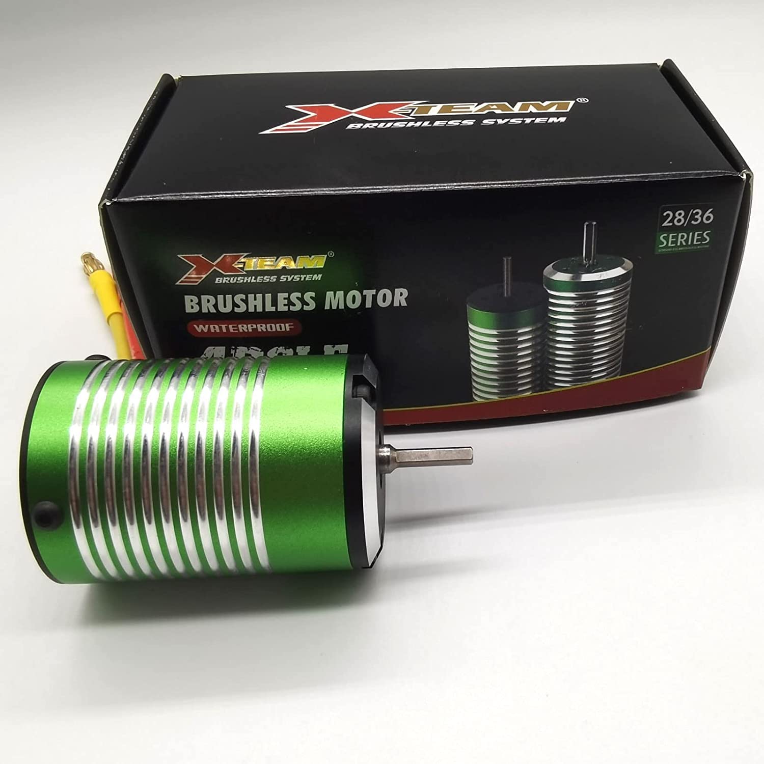 XTEAM 3650 2700KV Motor sin escobillas 1300W 60A 21V Diseño de 4 polos, adecuado para coche de carreras eléctrico RC 1/8 1/10 1/12, buggy, barco RC