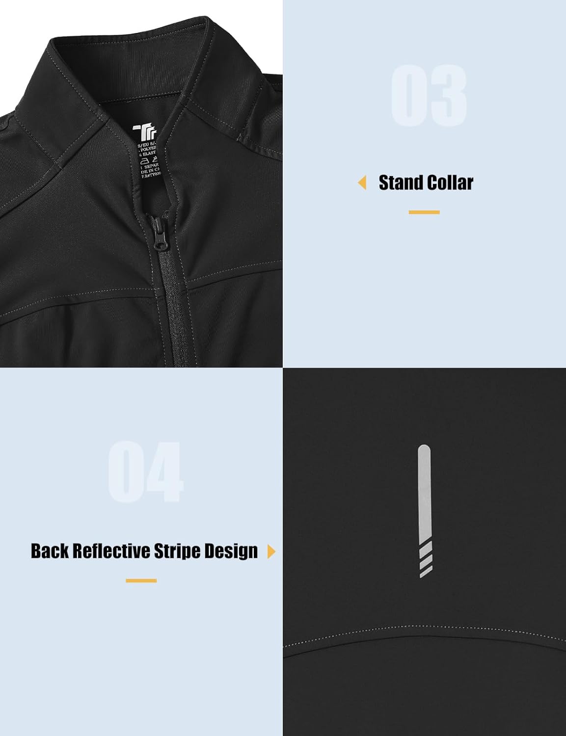 Gopune Women's Workout Athletic Jacket Lightweight Zip Up Yoga Slim Fit Tops with Pockets - Image 6