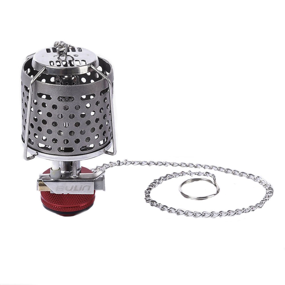 Tentock Extérieur Léger Lanterne à Gaz Portable Lampe à Gaz avec Chaîne Suspendue pour Camping Randonnée Pique-Nique