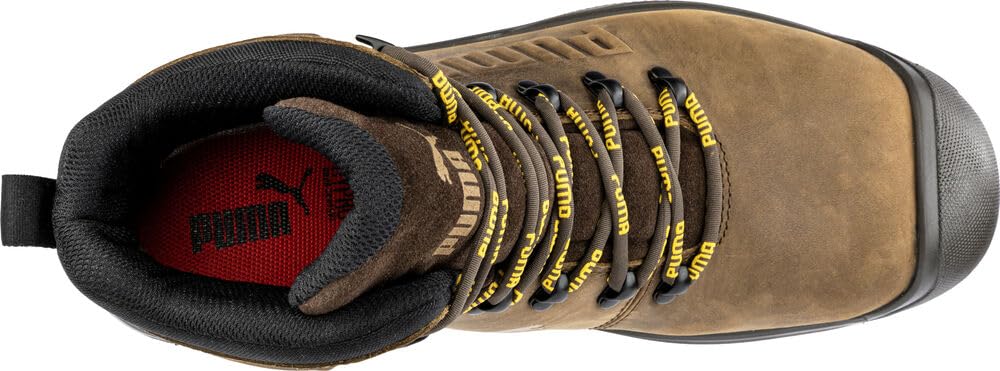 PUMA Safety - Botas de trabajo de hierro para hombre, punta compuesta, antideslizantes, impermeables, EH