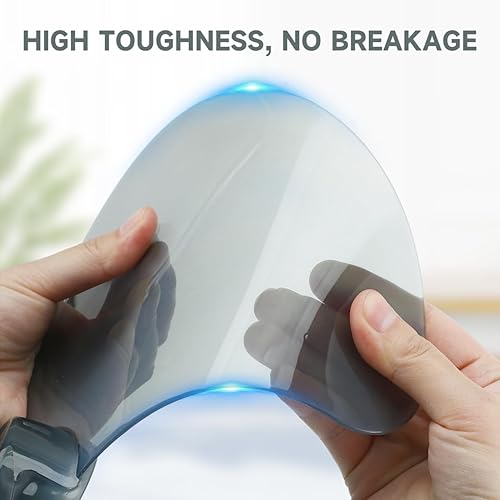 Miniatura 4 de DOITOOL Cuchillas de ventilador de pie, 3 hojas, aspas de ventilador de plástico de 14 pulgadas, hojas de repuesto blancas transparentes con