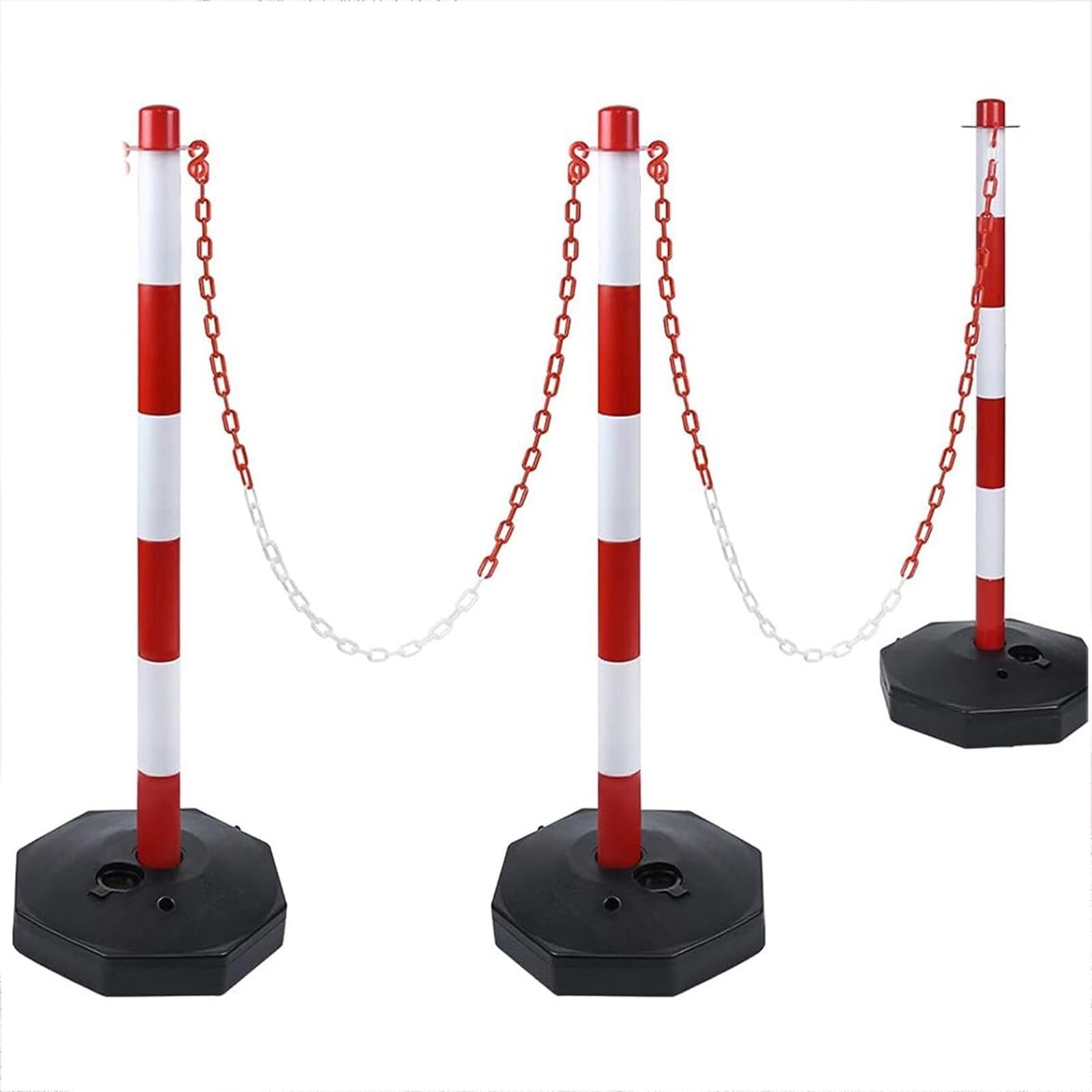 YNBSHGAA Folding Parking Barrier Bollard - High Visibility, Lockable, Rust Proof Solution for Private Parking Driveway Security,2