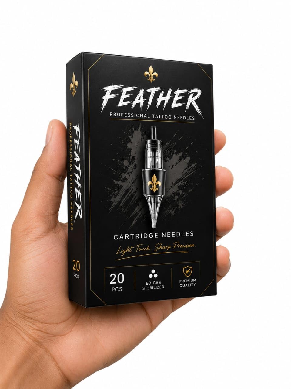 Feather Professional Tattoo Cartridge Needles 5RL, 20 Pcs | EO Gas Sterilised, Stainless Steel, Smooth Ink Flow, Round Liner, Sharp Precision-image-19