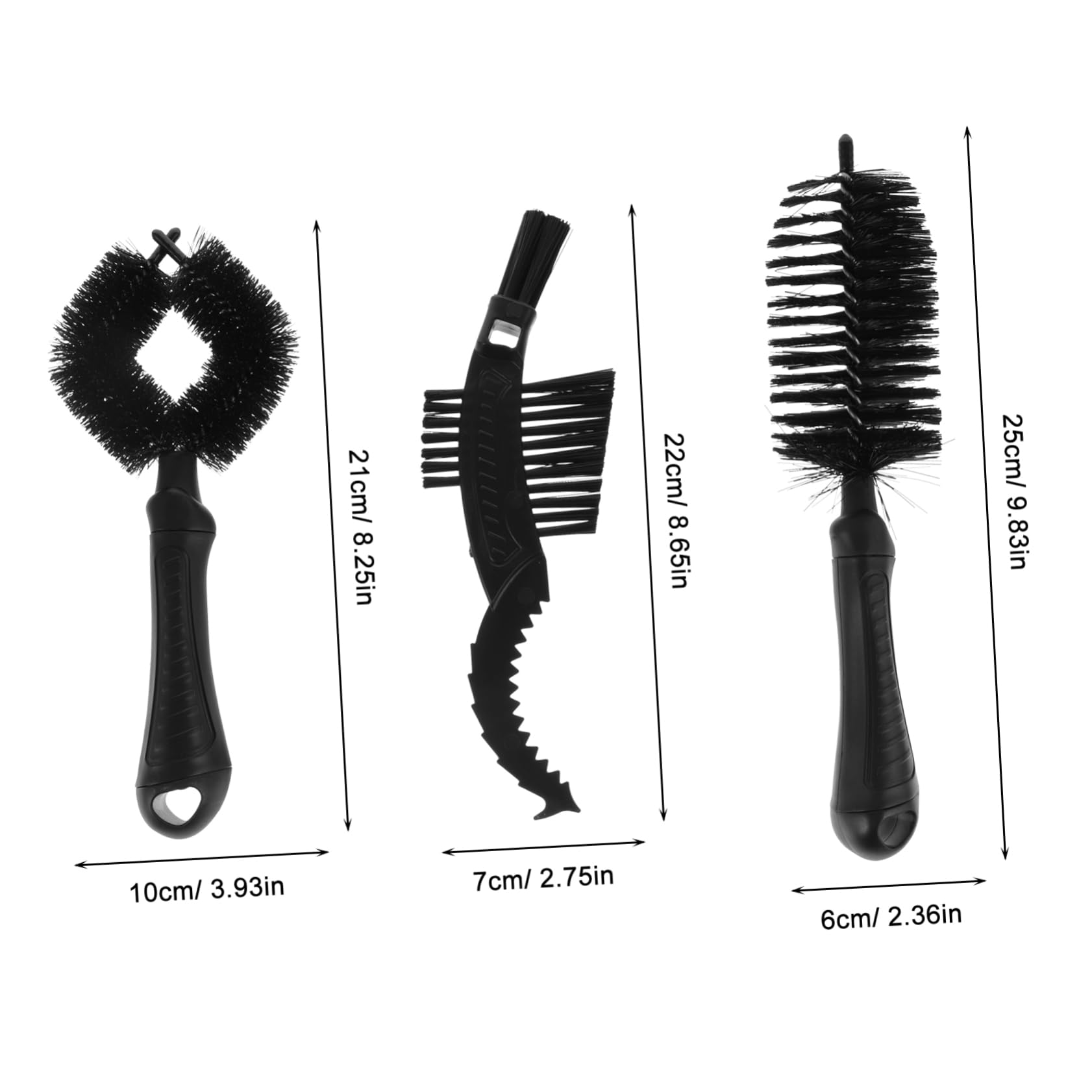 KOMBIUDA Portable Bike Chain Cleaner Plastic Bike Chain Brush Set Reusable Multi-Function Brush for Bicycles and Motorcycles