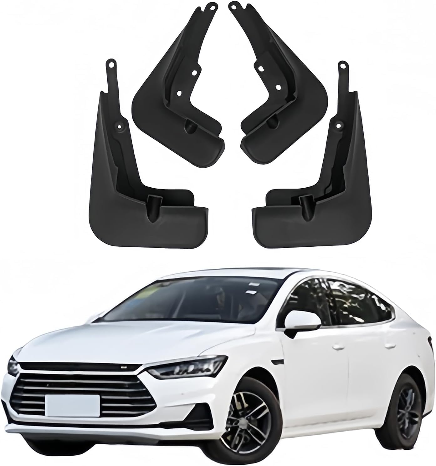 NYSLDSCO 4Pcs Premium Mud Flaps for BYD Qin Pro 2018 2019 2020 2021 2022 2023 2024 2025 Front and Rear Splash Guards Durable Mudguards Protection Against Road Debris