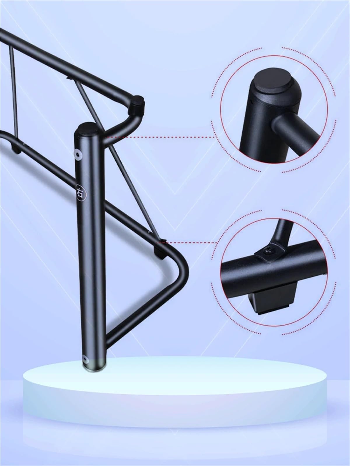 Soporte Piano Soporte metálico en forma de U for piano, teclado y órgano electrónico. Accesorios disponibles for instrumentos musicales uso doméstico(Black)
