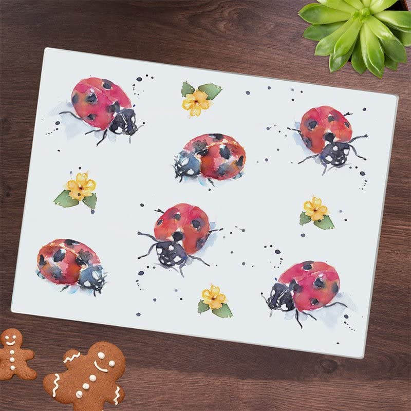 lesser and pavey LP48401 Country Life Ladybirds Design Cutting Board | Multi-color