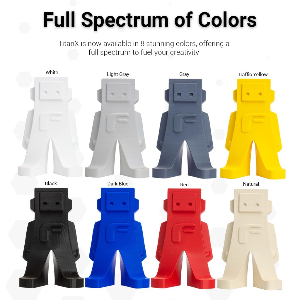 FormFutura TitanX ABS 1.75mm White 3D Printer Filament, Dimensional Accuracy < +/- 0.05mm
