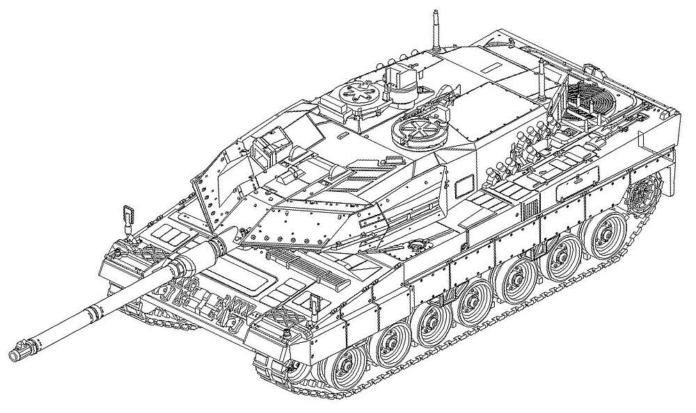 Trumpeter 7191 German Leopard 2A6 MB Tank c.1979�present 1:72 Model Kit