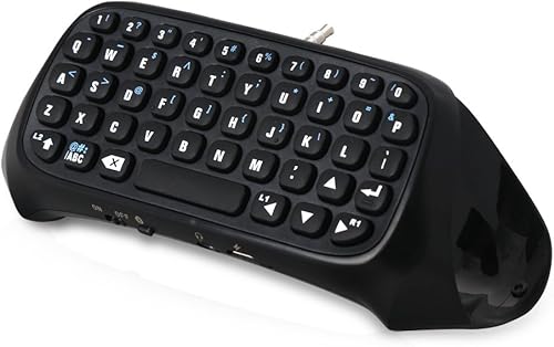 Miniatura 2 de RALAN Teclado controlador para PS4, teclado inalámbrico Mini Bluetooth, Gamepad Chatpad, teclado de mensaje para Playstation 4, controlador delgado