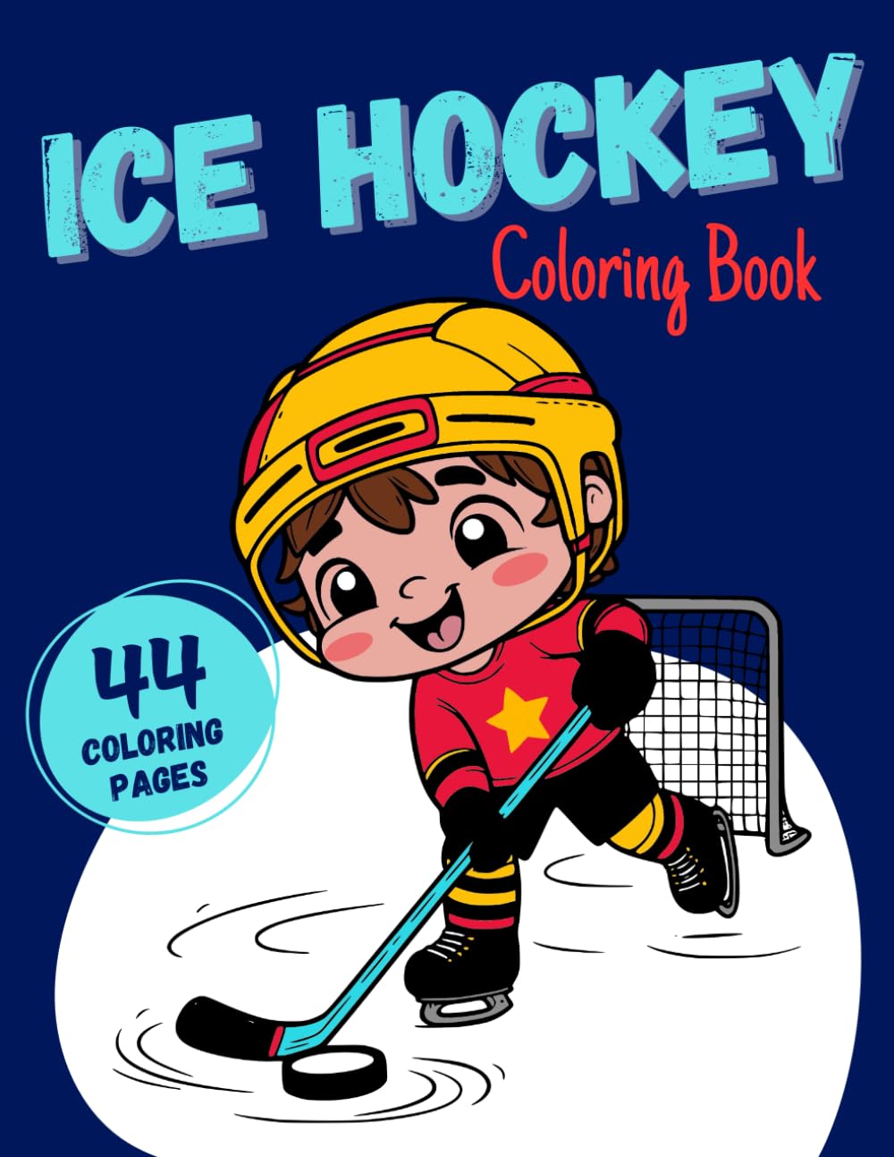 ICE HOCKEY Coloring Book For Kids: A Colorful Journey on the Frozen Rink