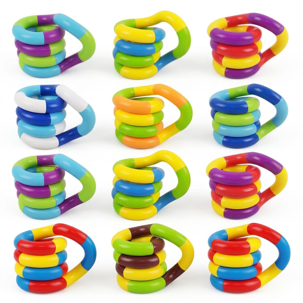 12 Pcs Tangle Fidget Toy, Fidget Tangle for Adults