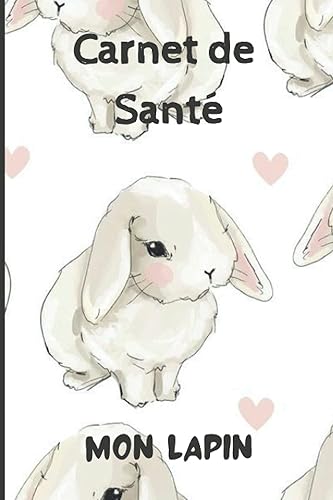 CARNET DE SANTE LAPIN: Carnet de suivi de mon lapin | Carnet de santé complet et pratique de votre compagnon | Historique des visites chez le vétérinaire | 100 pages - Format 15,2 x 22,9 cm