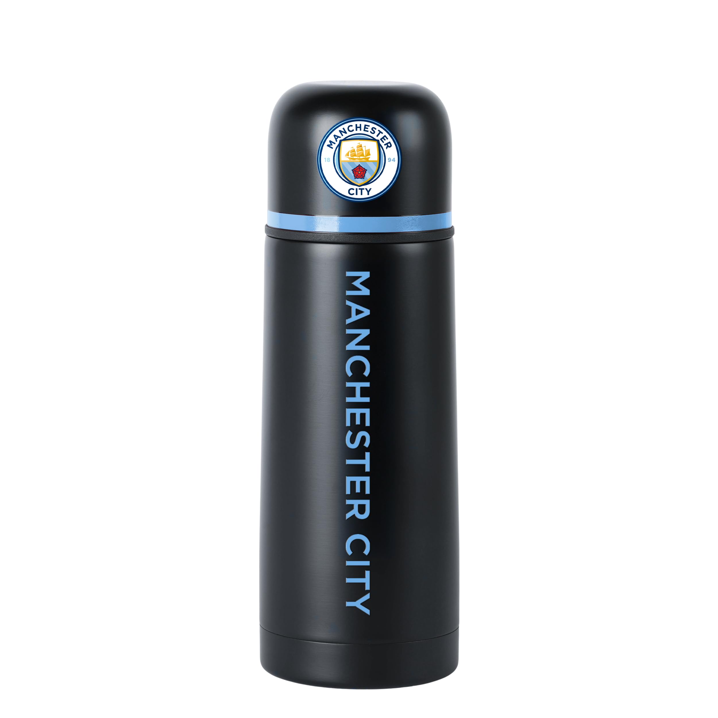 FOCO Officially Licensed Football Crest Thermal Flask (Manchester City FC)