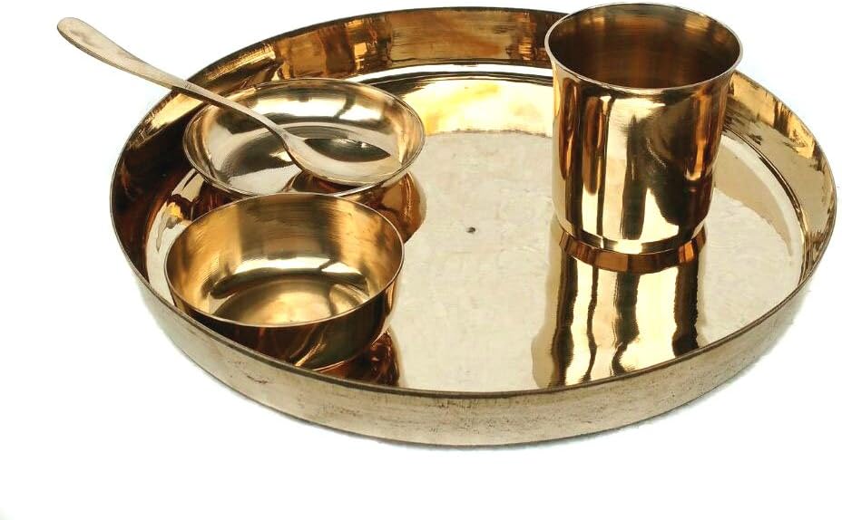 Rastogi Handicrafts bronze Dinner set (Kansa Thali) RH-RR