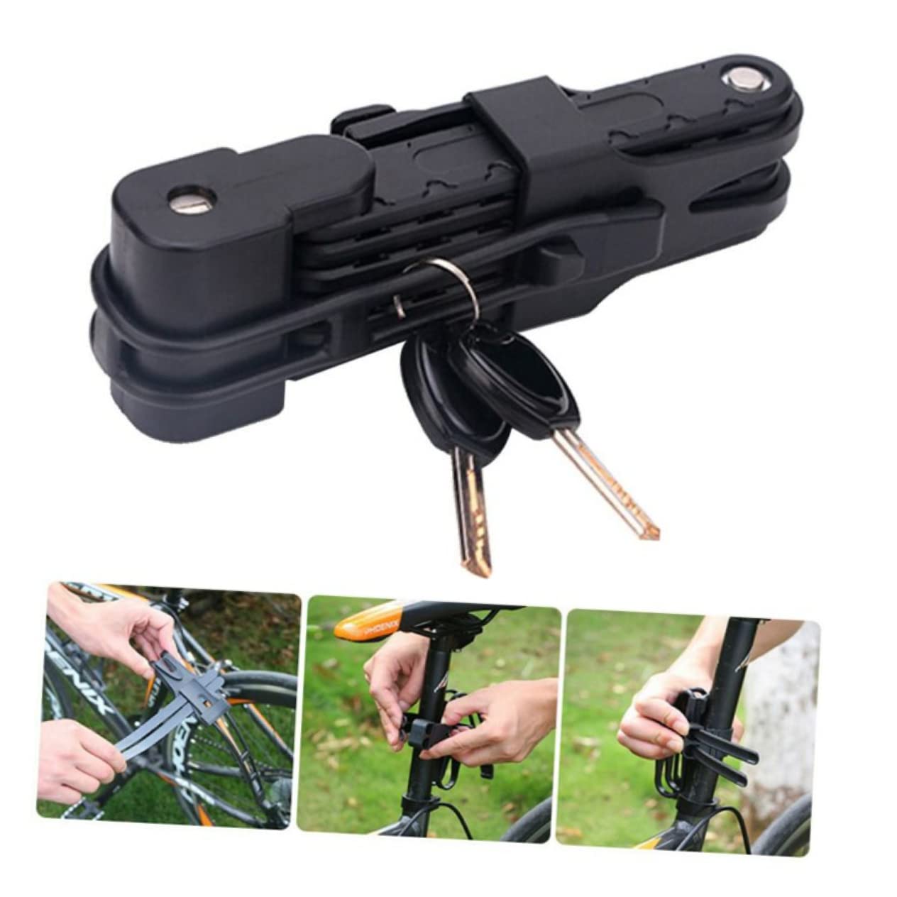 Candado Cable Acero de Seguridad de Plegable Bicicleta