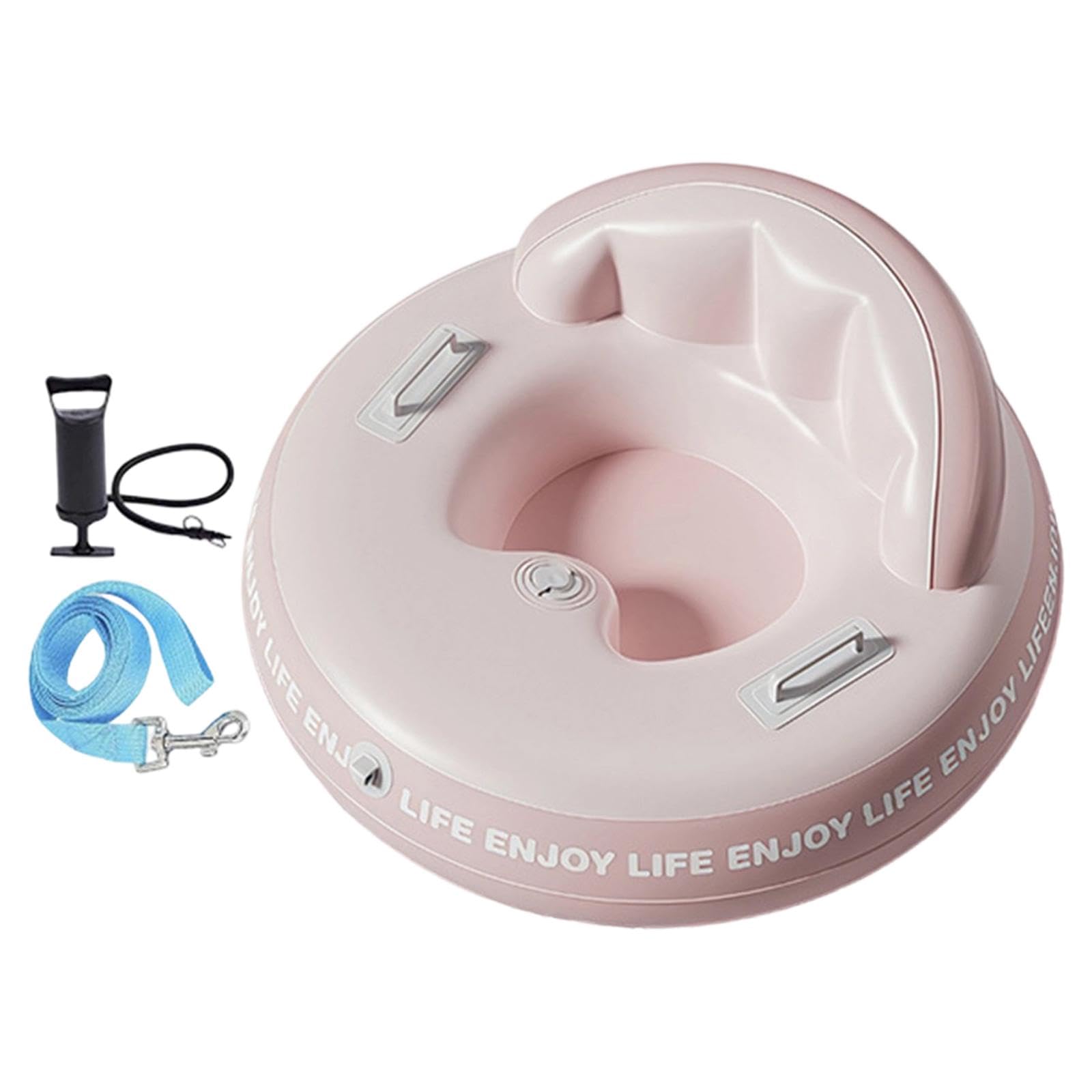 perfk Bouée Gonflable en PVC résistant au Froid avec poignées, idéale pour Les Jeux de Neige en Famille et Les activités Sportives de Plein air.