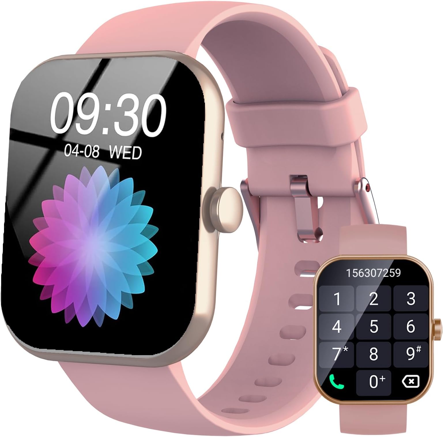 Smart Watch, 1.91" Smartwatch for Men Women (Answer/Make Call), Fitness Tracker with 100+ Sport Modes, IP68 Waterproof, Heart Rate/Sleep Monitor, Spo2, Pedometer, Activity Tracker for Android iOS