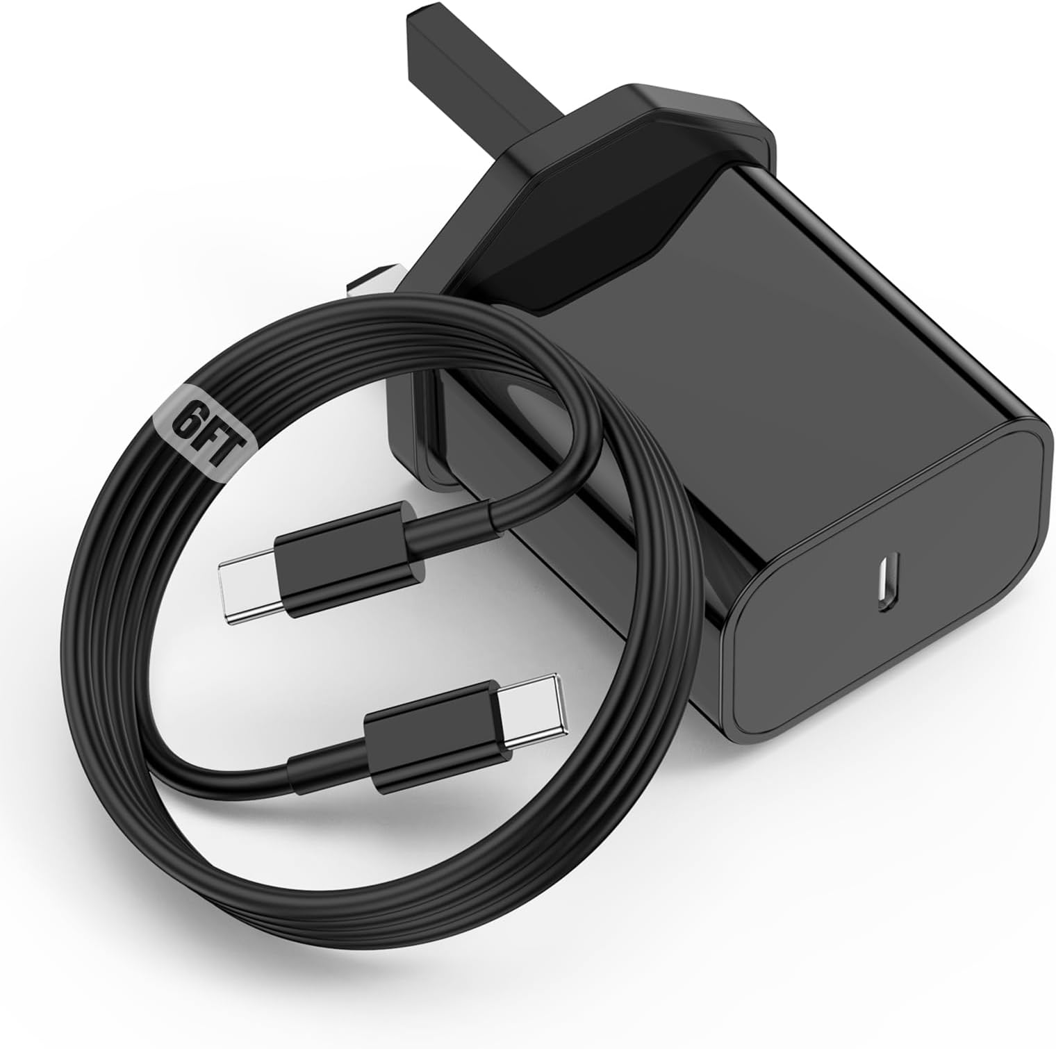 Newding For Samsung Charger Type C,25W Super Fast Charger Plug with 1.5M Cable for Galaxy S20