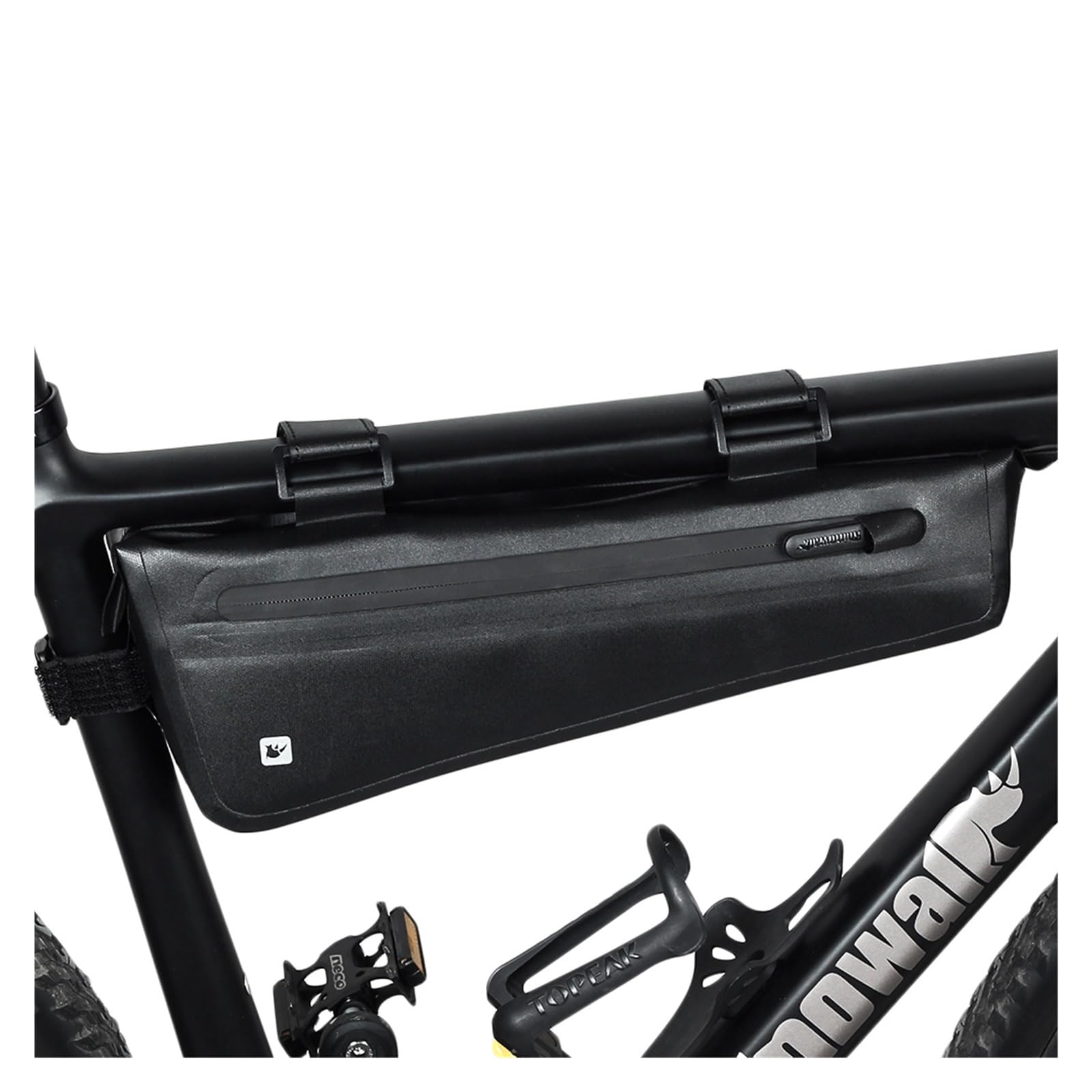 1 bolsa impermeable for tubo de marco frontal triangular de bicicleta.