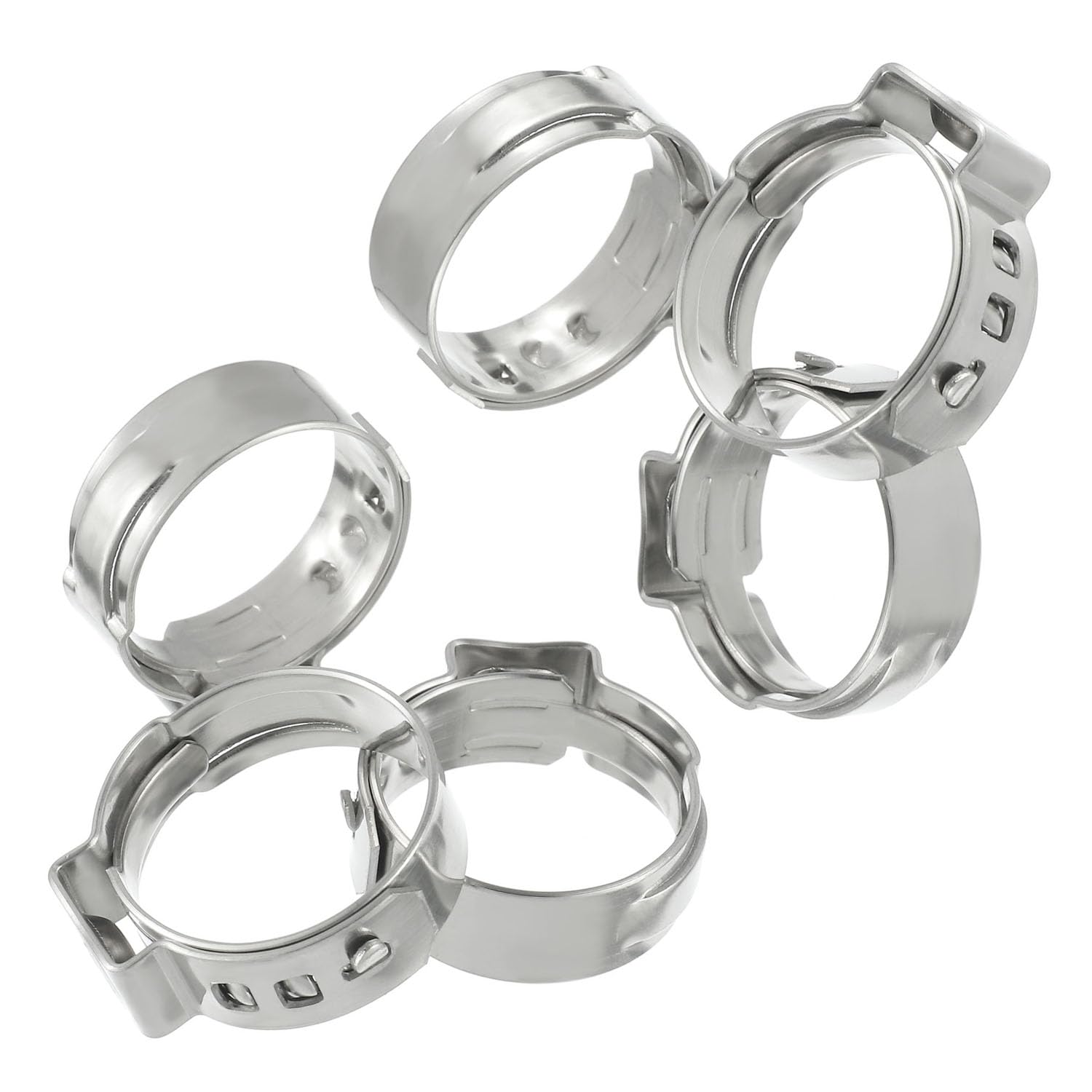Collier de serrage PEX en acier inox étanche anti-corrosion lot de 100 pour tubes domestiques