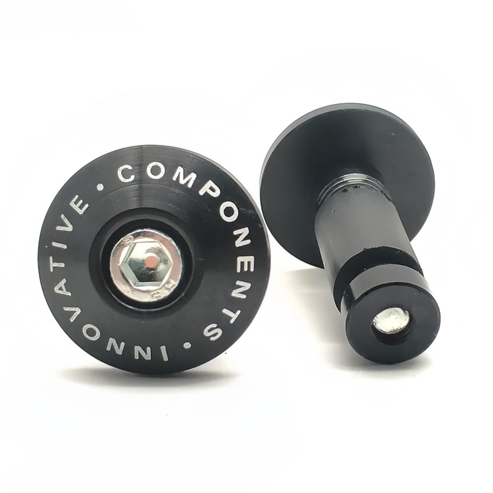 Pair Of Motorcycle Bar Ends, Universal Cnc Aluminum Alloy Motorbike Handlebar Grips Cap Handle Bar End Weights Silder Plug Black