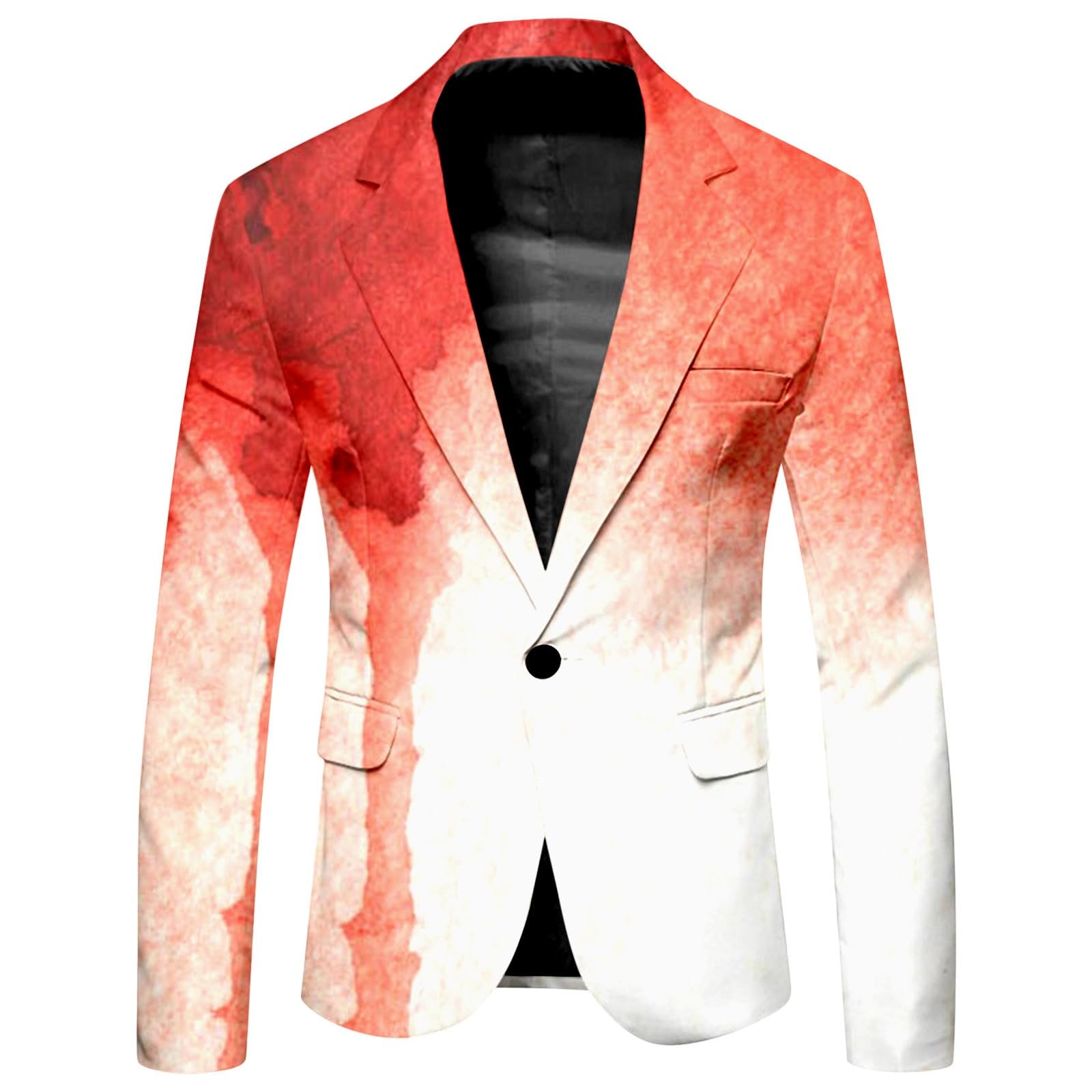 Veste Costume Homme Avec Impression éclaboussures De Sang - Idéale Halloween, Soirées Déguisées Et Fêtes Horreur