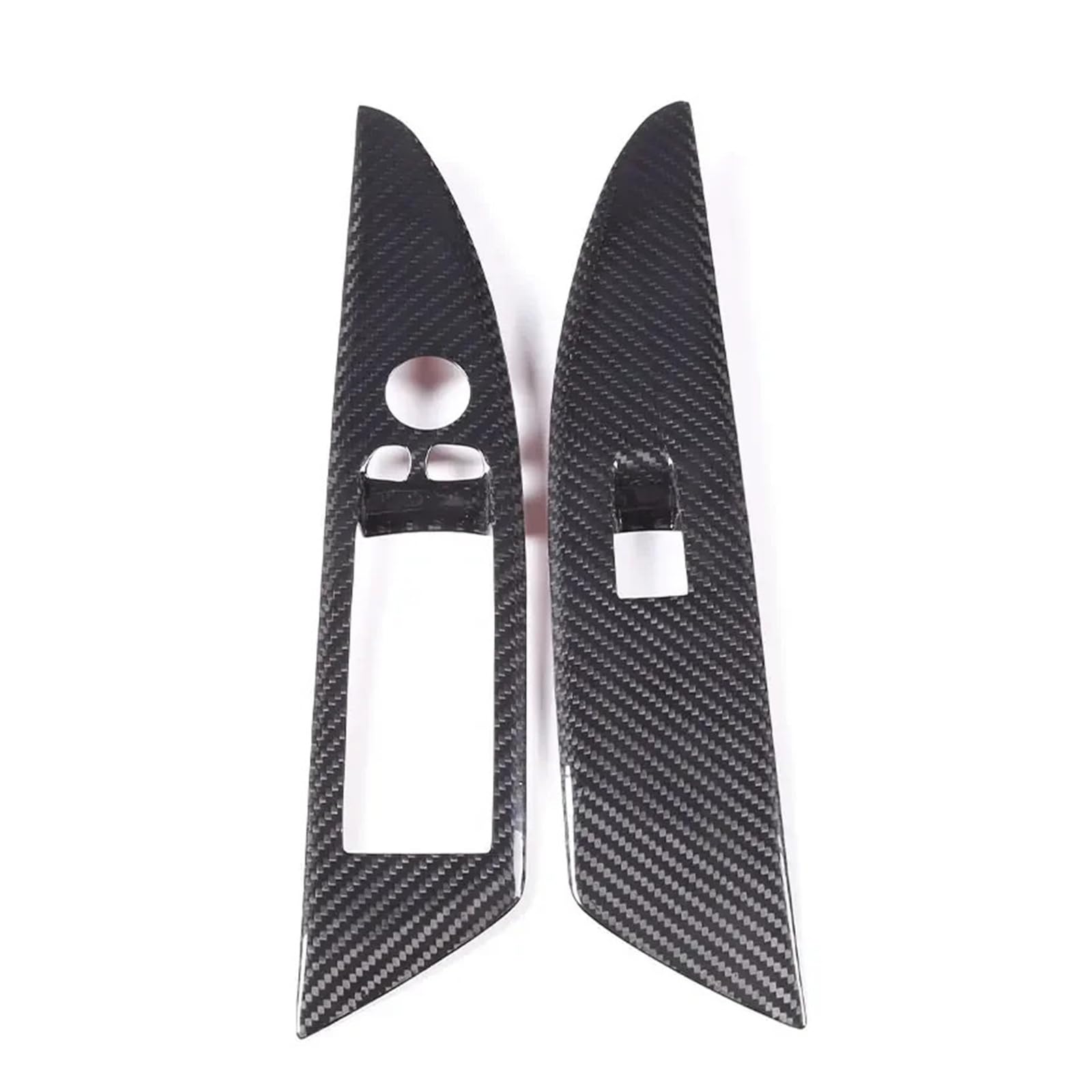 Compatible with BMW 8 Series G14 G15 2019-2022 Real Carbon Fiber Car Glass Lift Button Frame Sticker Interior