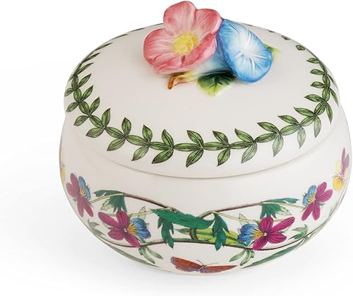 Portmeirion Botanic Garden - Caja de baratijas para ramo - Organizador decorativo de recuerdo y joyas floral