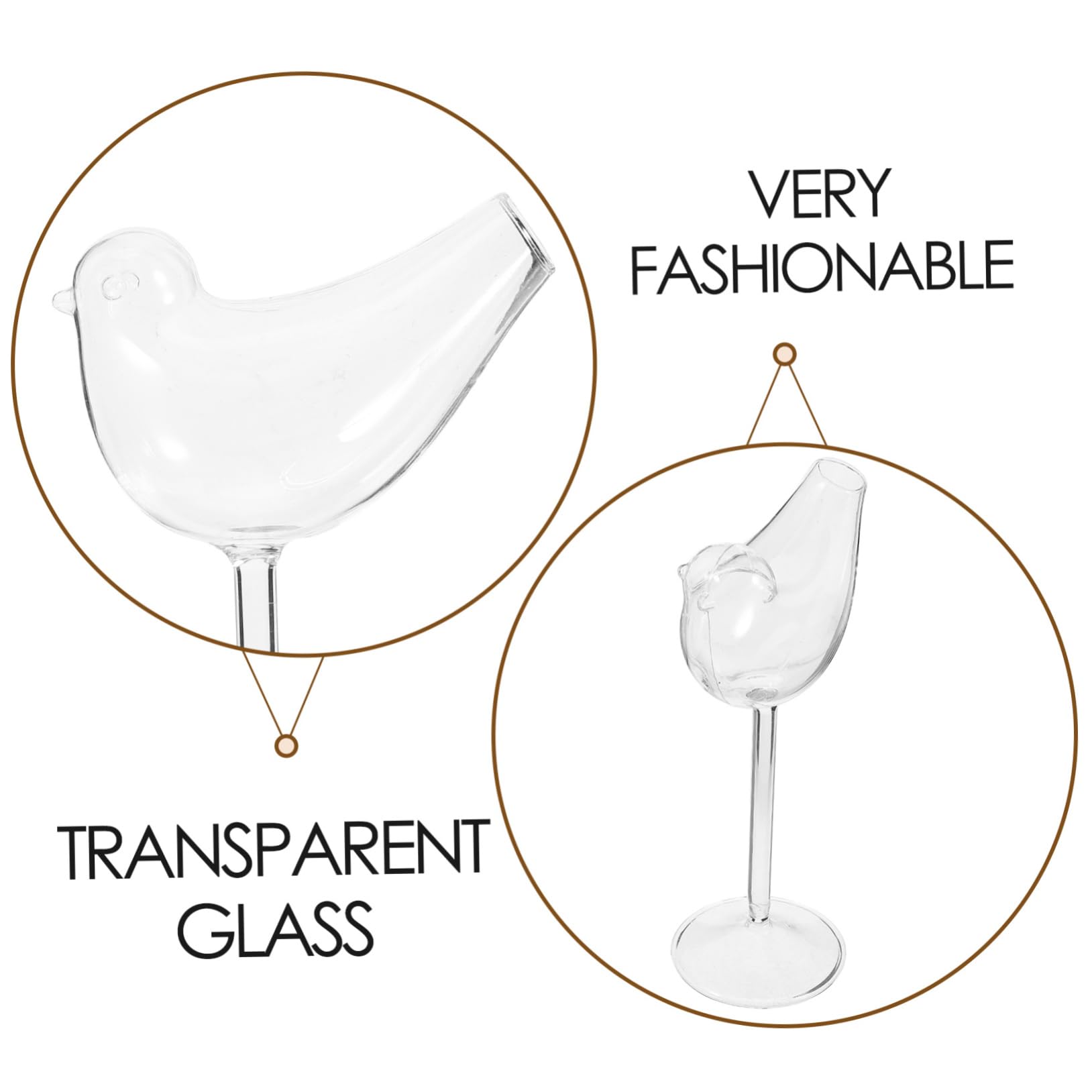 Cabilock Juego de Cuatro Copas de Cóctel de Vidrio Ahumado para Brandy y Vino Tinto, Elegantes y Modernas para Fiestas y Restaurantes