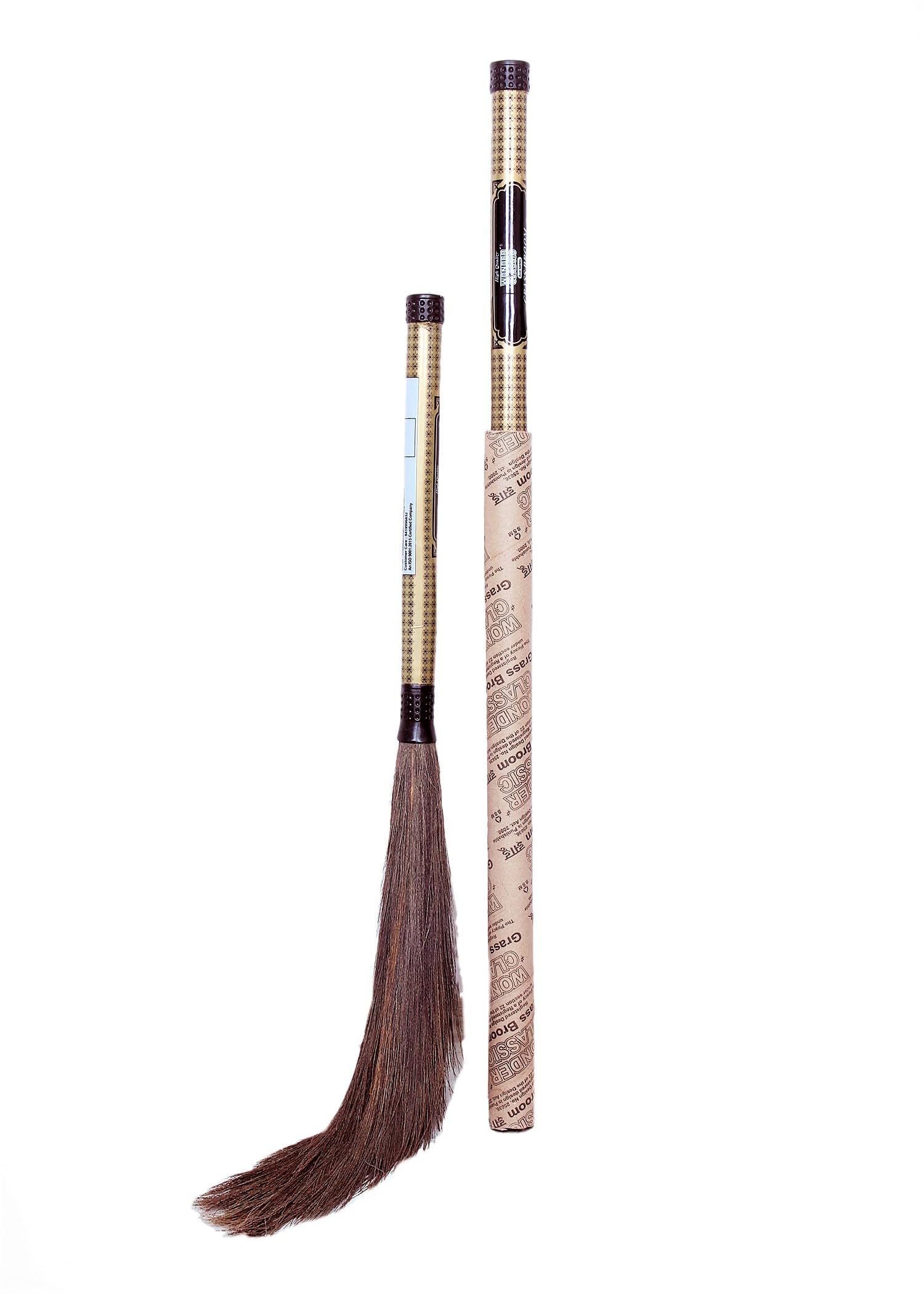 Wonder Clean Natural Grass Broom Suitable for Households, Offices and Commercial Spaces Cleaning Pack of 2 (B0CRL4Q8CB) Amazon Price History, Amazon Price Tracker
