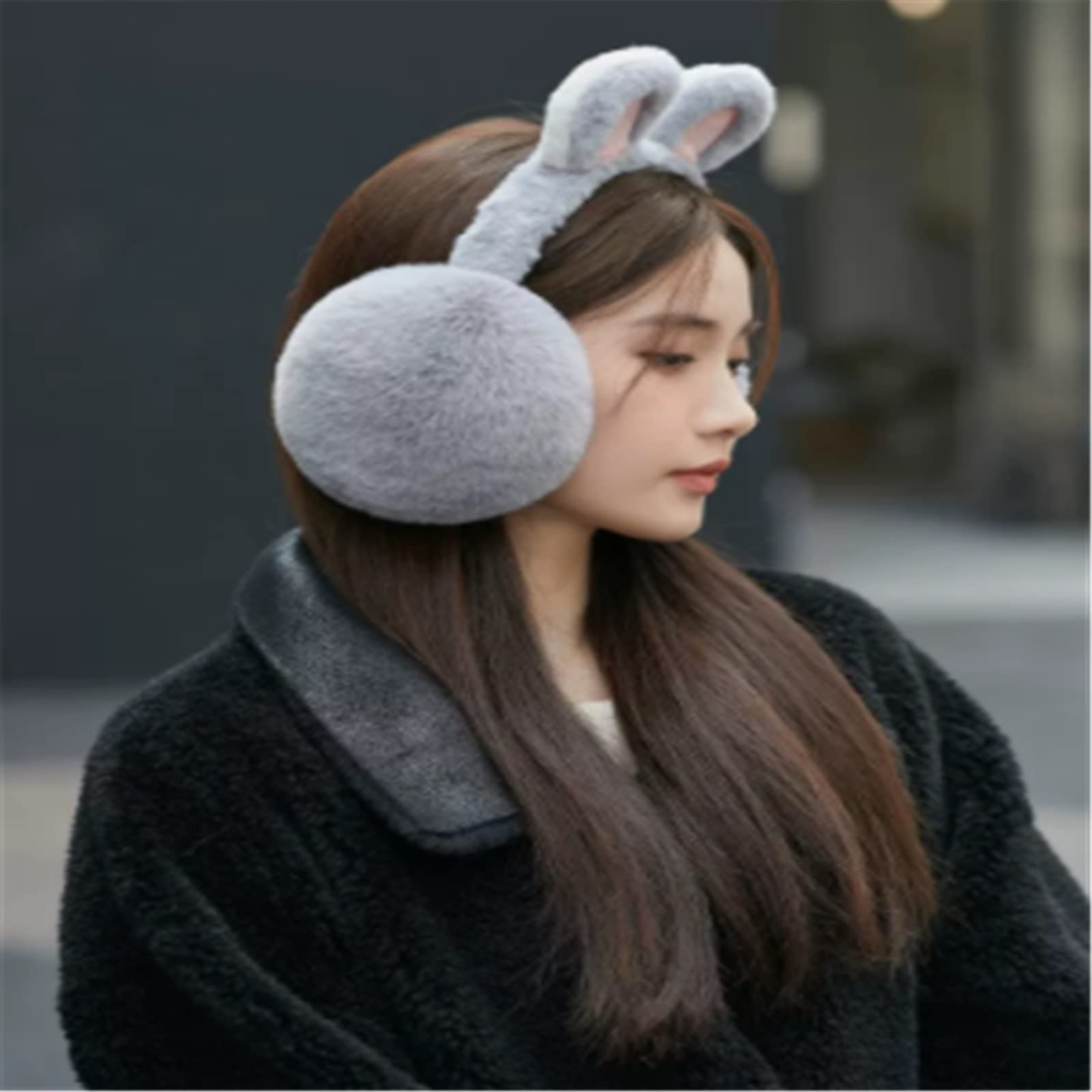 Amazon.co.jp: 冬用イヤーマフ かわいい漫画のウサギのイヤーマフ冬の