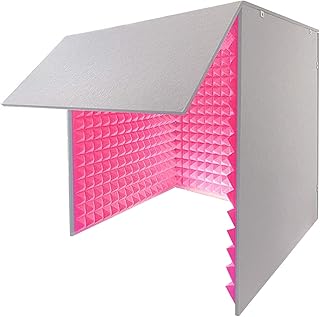 Portable Soundproof Booth 80 * 80 * 80CM - Vocal Booth for Announcers, Meetings, Radio Broadcasting, and Live Performances