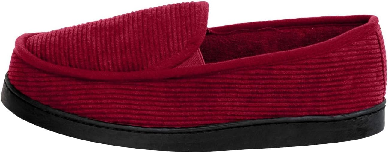 KingSize Men's Wide Width Cotton Corduroy Slippers