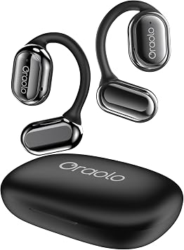 BUGANI OE03 Open Ear Headphones, Bluetooth 5.3 Wireless Headphones, Open Ear Earbuds with Immersive Stereo Sound, Clear Talk, 30H Playtime, Waterproof Sport Earbuds for Running, Black