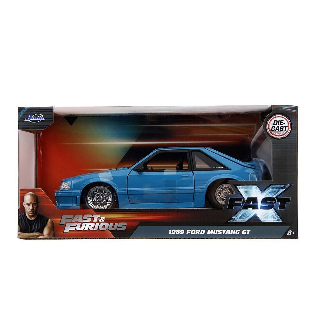 Fast & Furious Jada Ford Mustang GT 1:24 modellino auto pressofuso, giocattoli per bambini e adulti, veicolo da collezione e gioco