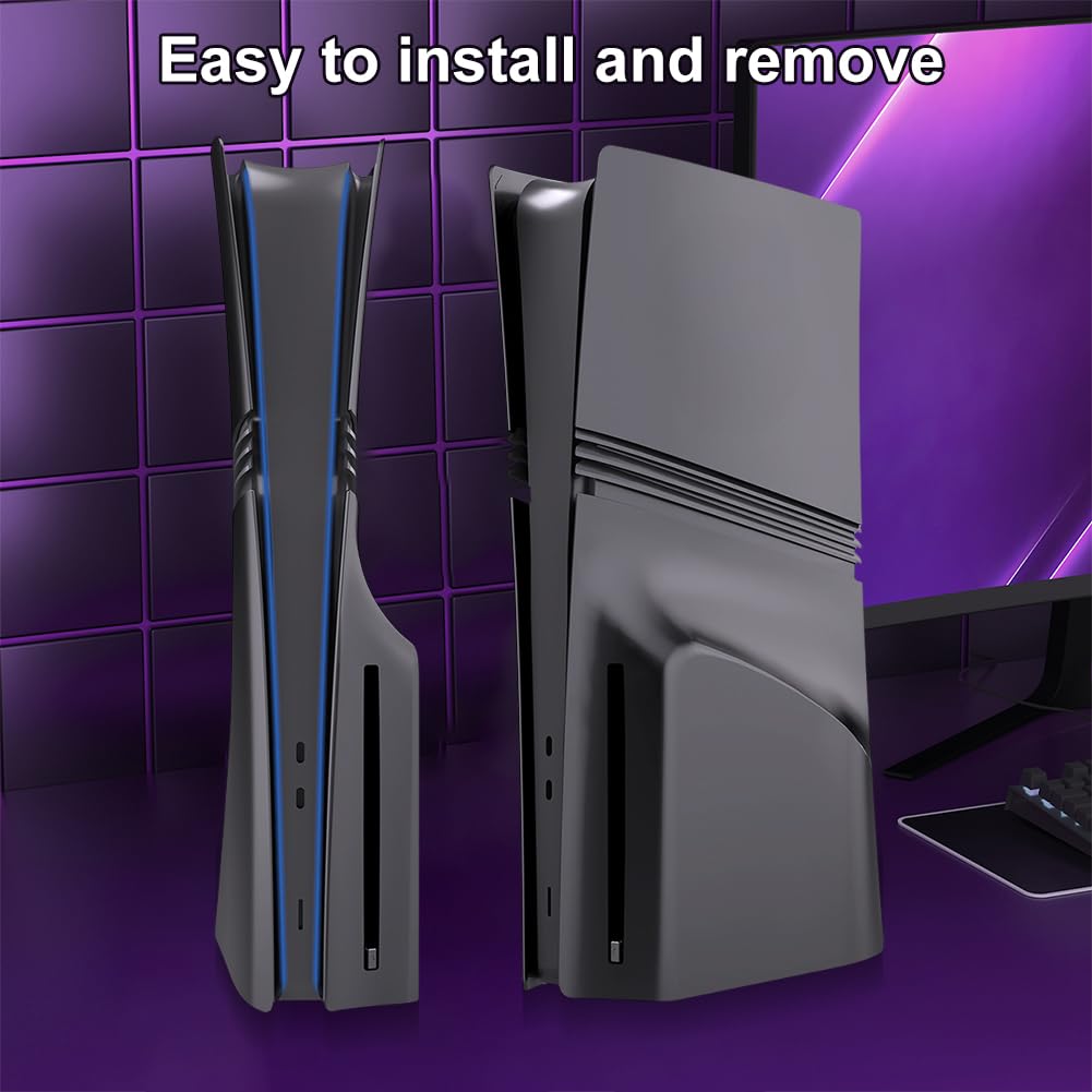 GETBSTOOP Coque de protection pour console Ps5 Pro version lecteur optique/version numérique, coque de remplacement pour plaque frontale rigide Ps5 Pro, accessoire de jeu, coque de protectio