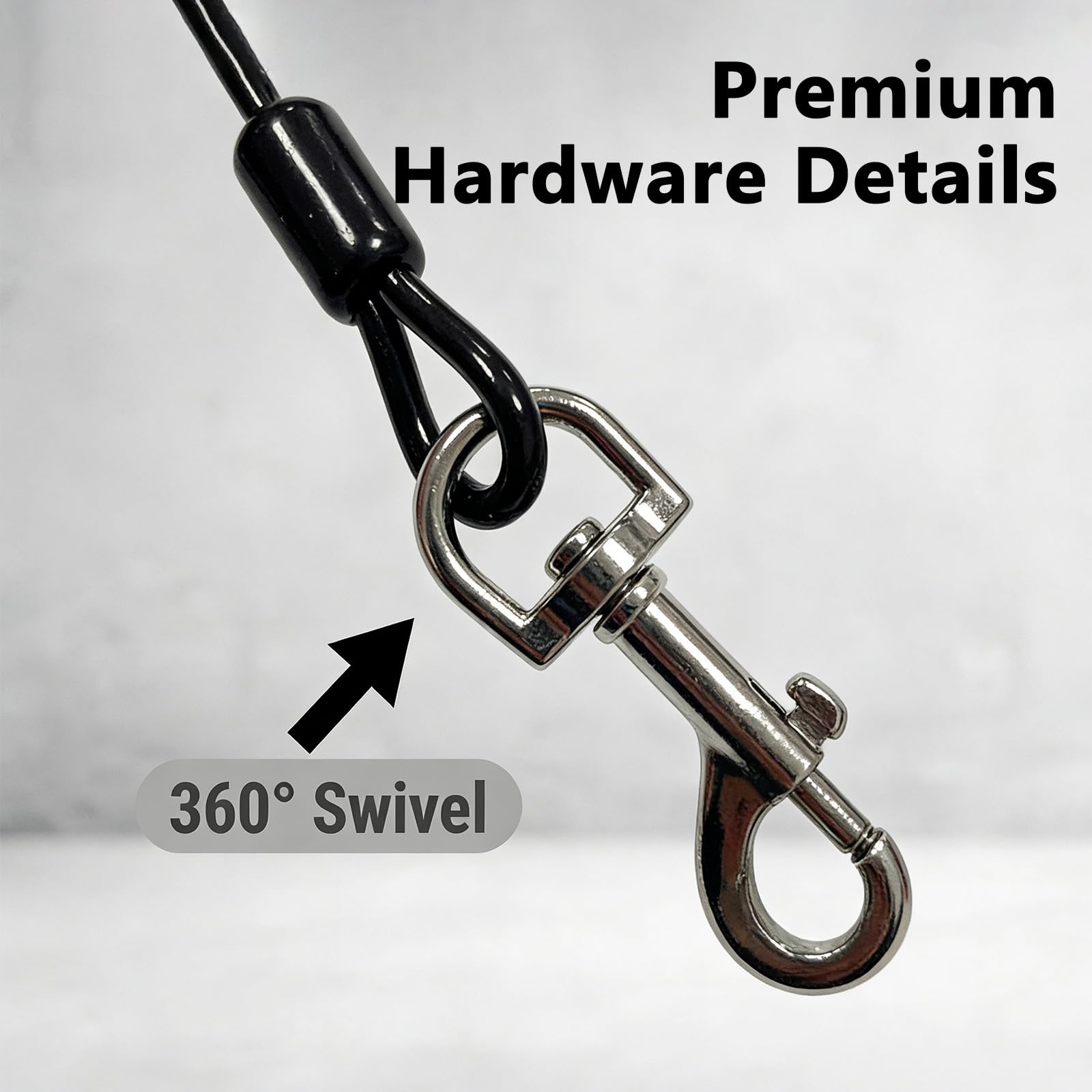 Cinturón de Seguridad para Perro y Coche, Homologado, Resistente a Mordeduras, de Alambre de Acero, Ideal para Todos los Perros, Compatible con Vehículos Variados — view 3