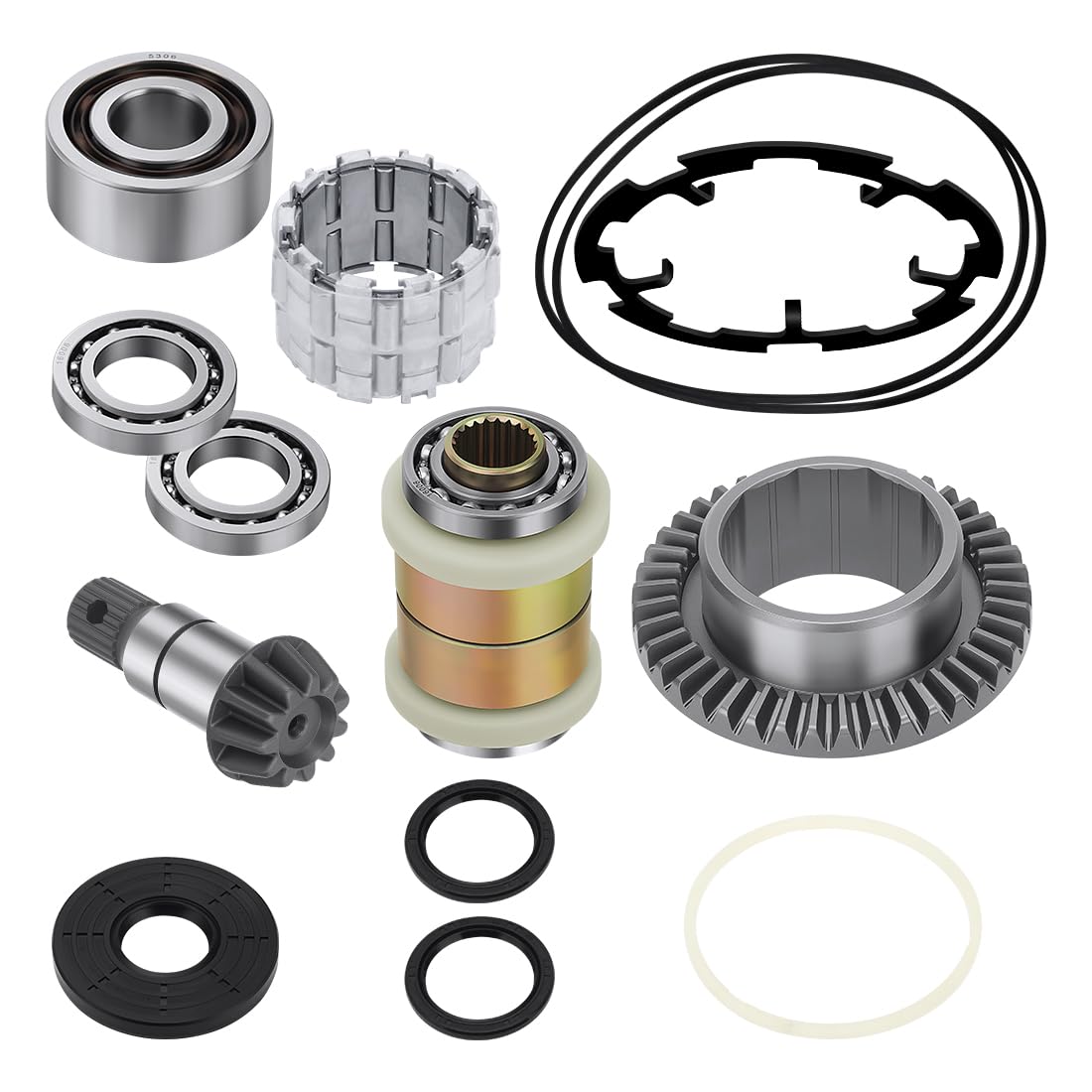 Kit pignon et couronne de différentiel avant pour Polaris | pour Polaris RZR Ranger Sportsman 325 570 800 900 100 2011-2017 avec moyeu, cage de rouleaux et plaque d’induit 3235441