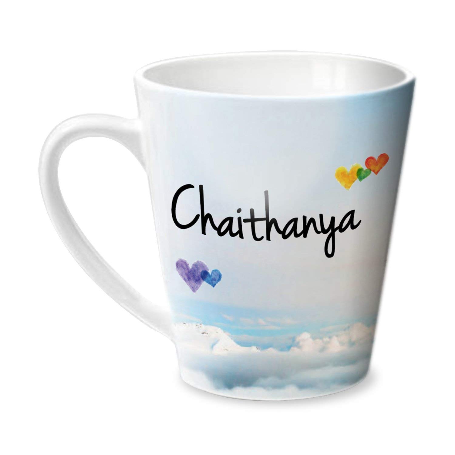 Hot Muggs® Simply Love You Chaithanya Conical Personalised Name Ceramic, 315ml, 1 Unit