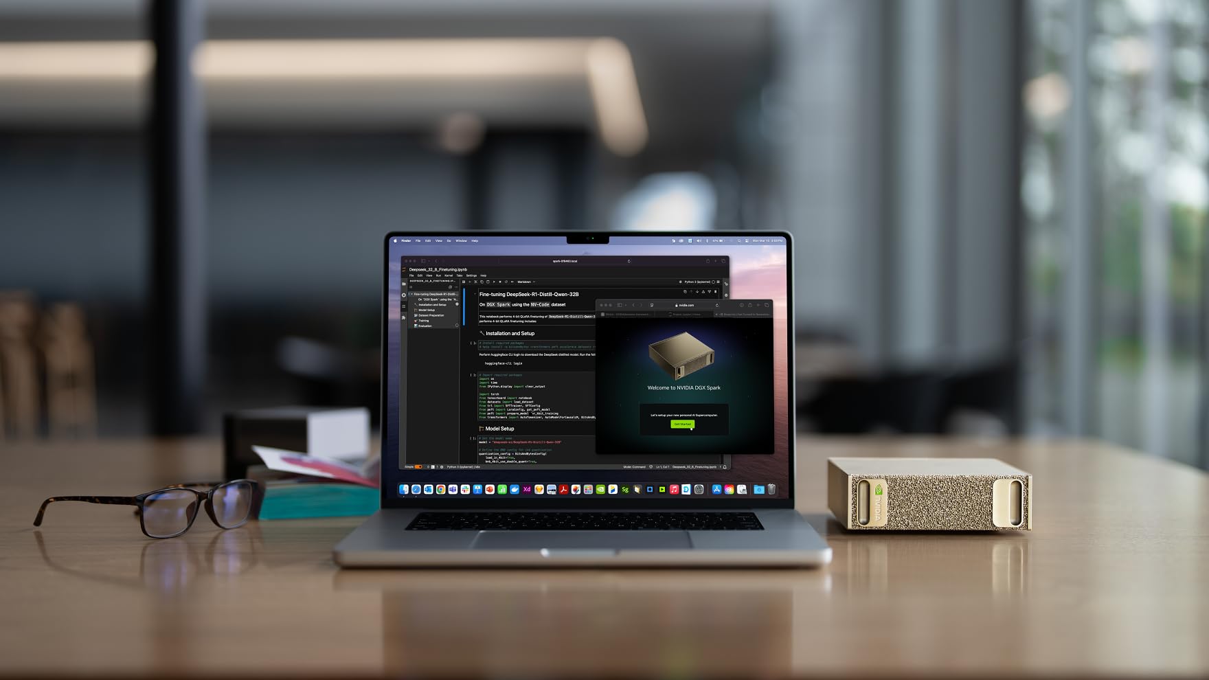 NVIDIA DGX Spark™ - Personal AI Desktop Supercomputer – Desktop GB10 Grace Blackwell Chip