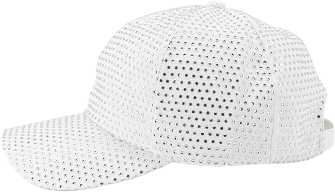 Sequin Baseball Cap for Women Girls Trucker Hat Sun Hat Golf Visor Hat Sparkly Bling 80s Party Hat for Hip Top Beach Travel