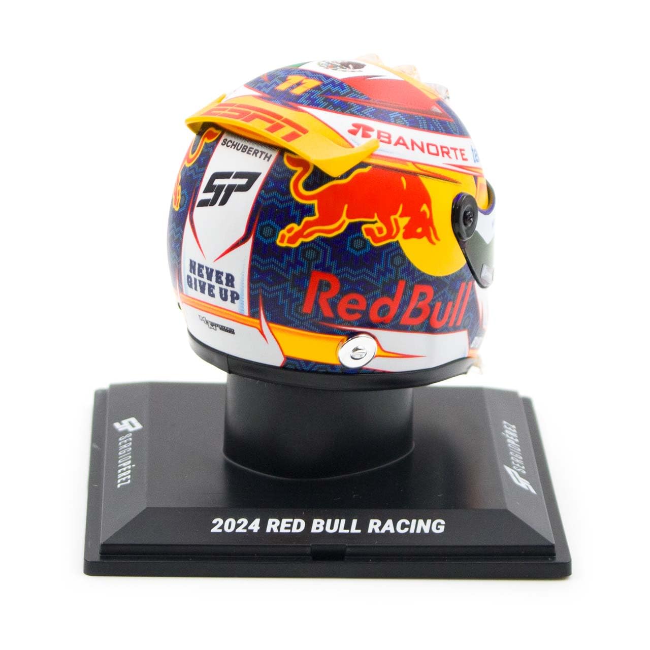 Sergio Pérez Miniaturhelm Formel 1 2024 1:4