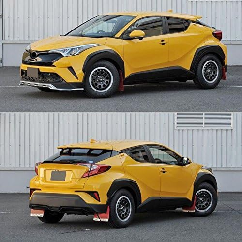 HIGH FLYING Front & back Fender Flares Protector Kit Glossy Black 6pcs for Toyota C-HR CHR 2018 2019 2020 2021 2022
