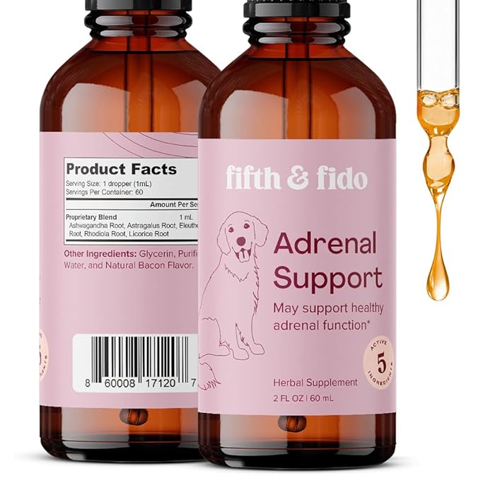 Buy Liquid Dog Adrenal Support Holistic Supplement Adrenal Balance