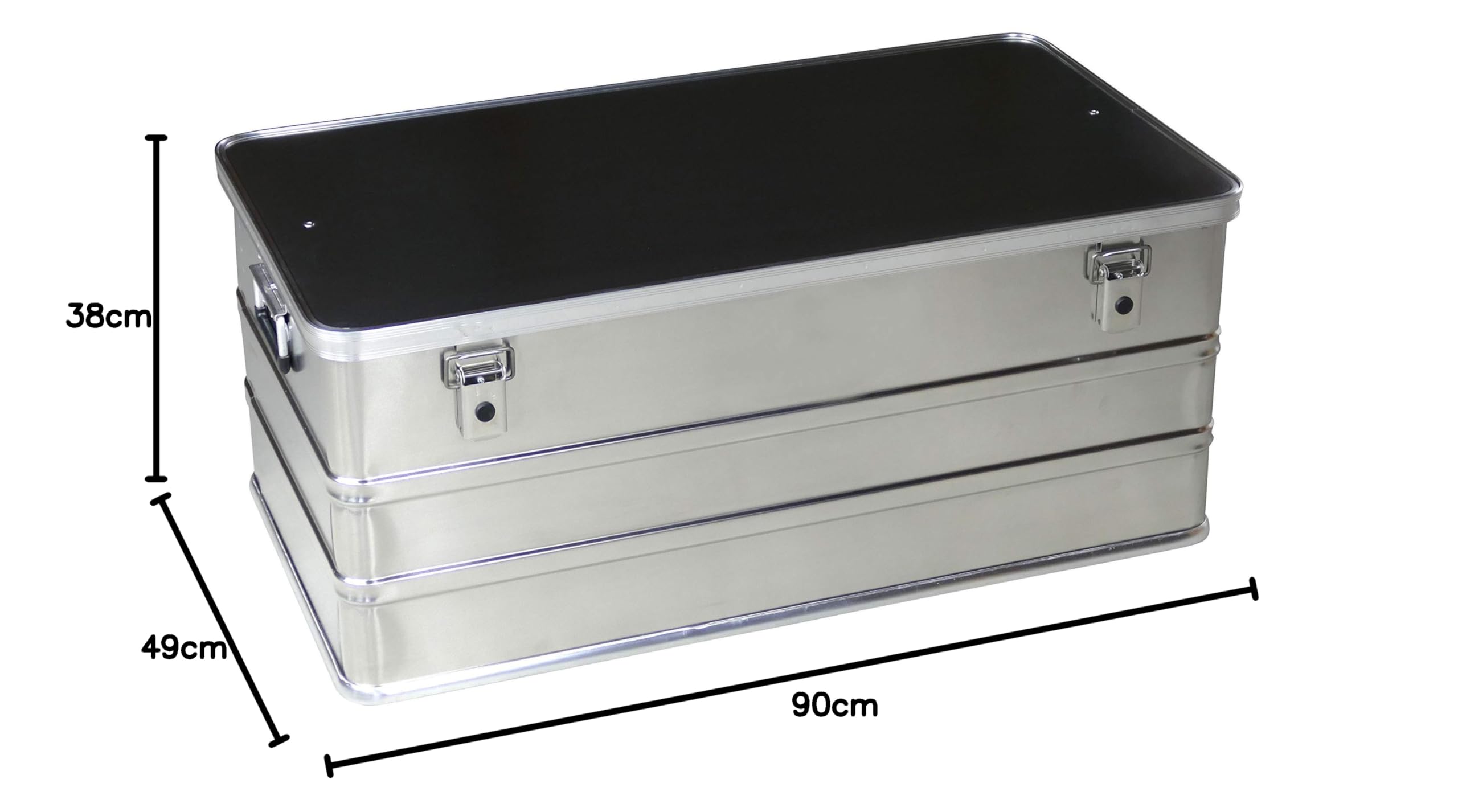Caja de Aluminio de 140 Litros - Transporte, Metal, Almacenamiento Industrial, Maletín
