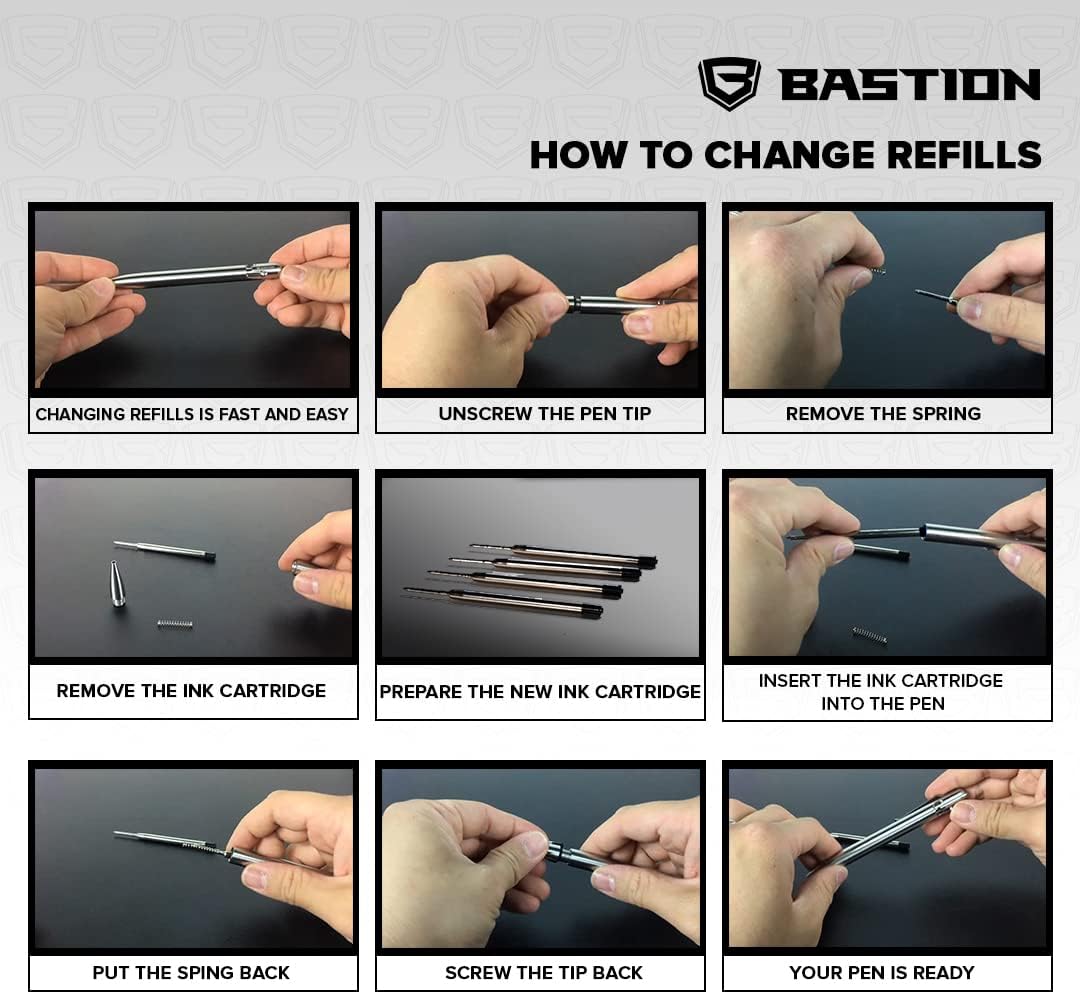 BAST® Premium Pen Refill, Deeply Piented Ink for All Bolt Act