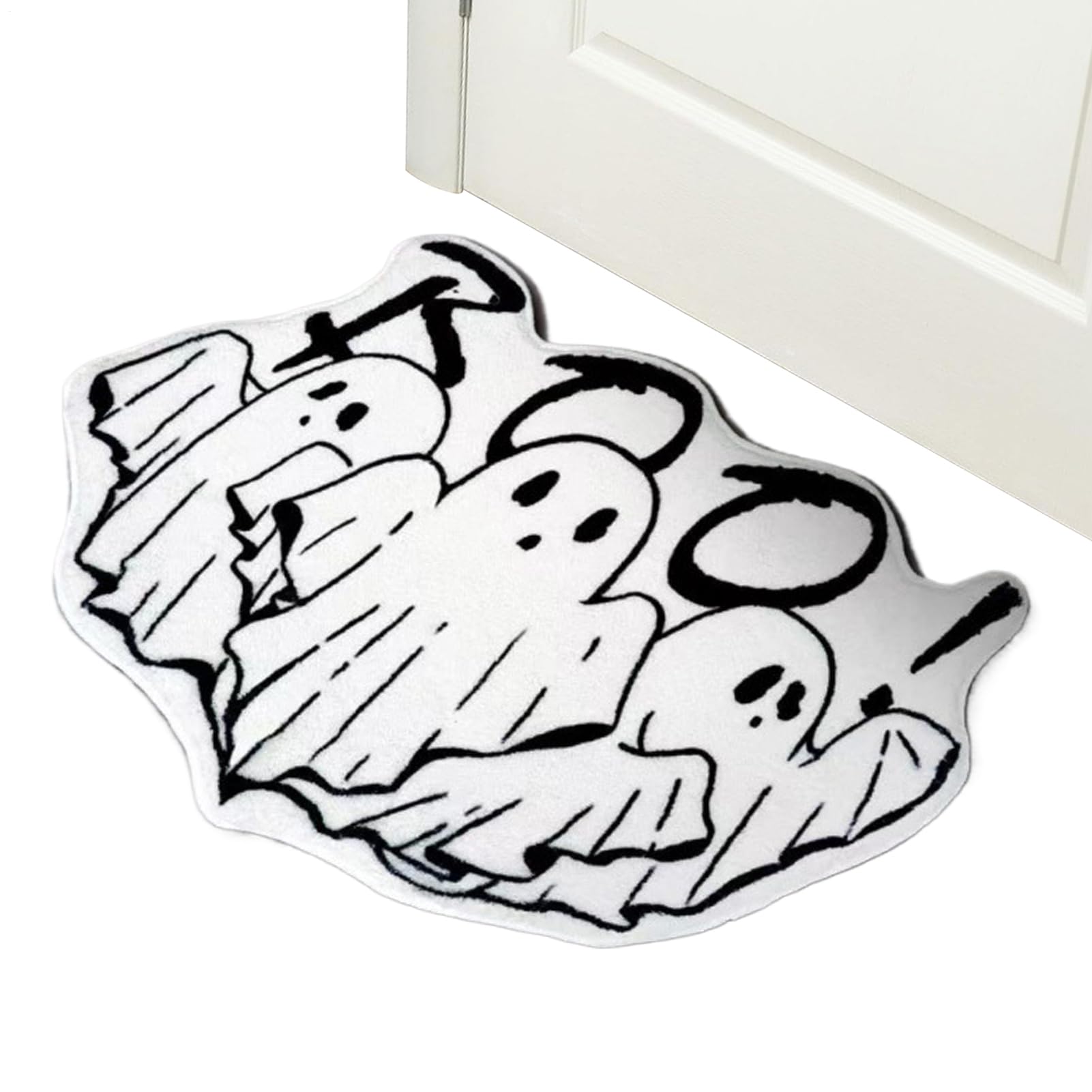Paillasson Halloween grand format tapis entrée extérieur citrouille noire toile araignée
