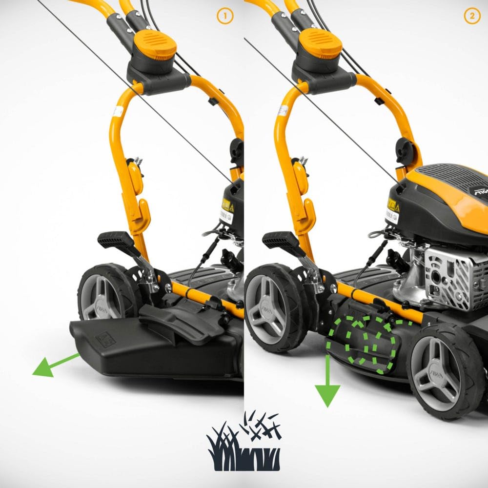 STIGA Multiclip 747 SD Cortacésped Térmico, 139 CC, 45 cm - Mulching Integrado, Manillar Fulcrum - Céspedes