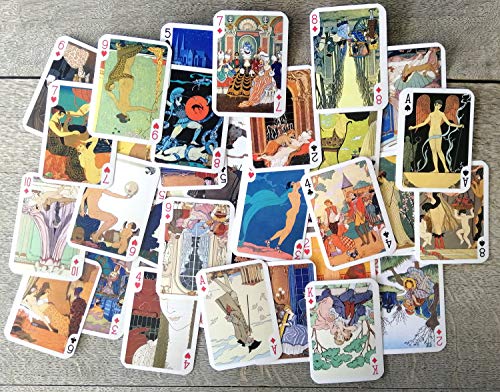 Barajas de Poker George Barbier 54 Cartas Vintage miniatura 4